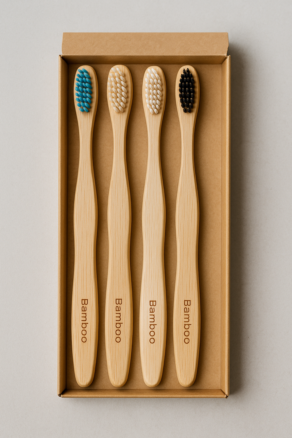 Bambus-Zahnbürsten (4er-Pack)