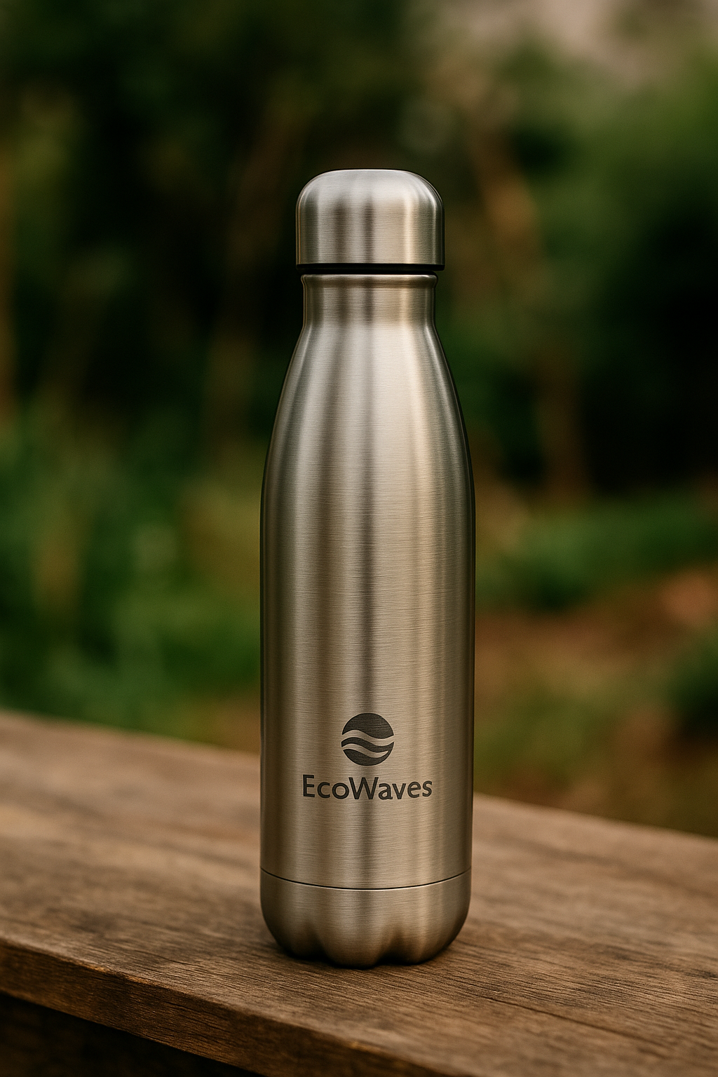 Edelstahl-Trinkflasche - "WaveSteel"