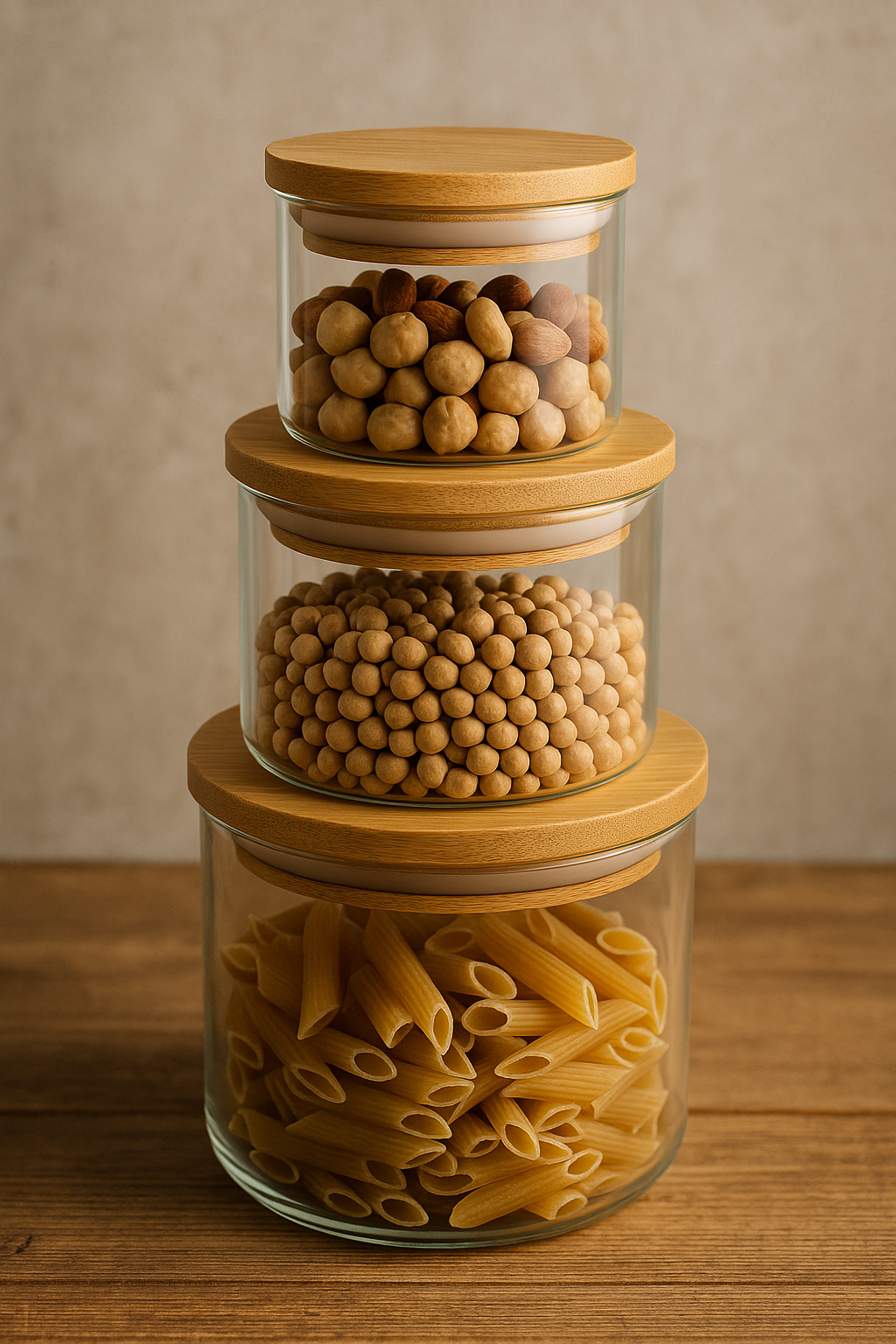 Glas-Vorratsbehälter Set (3-teilig)